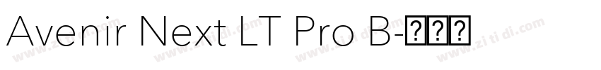 Avenir Next LT Pro B字体转换